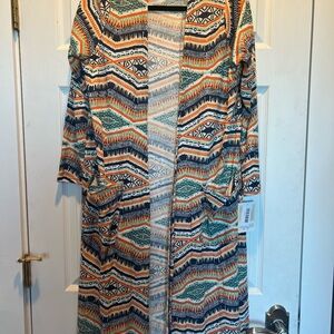 Lularoe Sarah long  cardigan sweater / duster Large